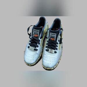 Size: 7.5 Men "Paul Stanley x GV Special Silver Gold Leopard" Puma Sneakers